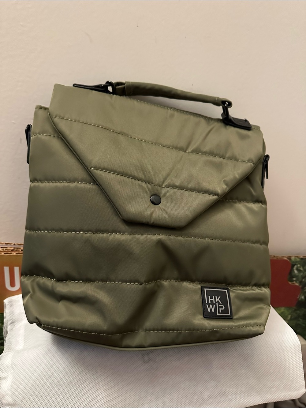 NWOT QVC Shawn Killinger x IHKWIP Couture Crossbody bag with 2 straps in Olive
